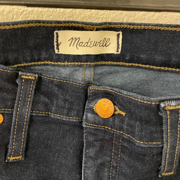 MADEWELL NEW! 10” High Rise Skinny Dark Wash Size 30 - Picture 3 of 7